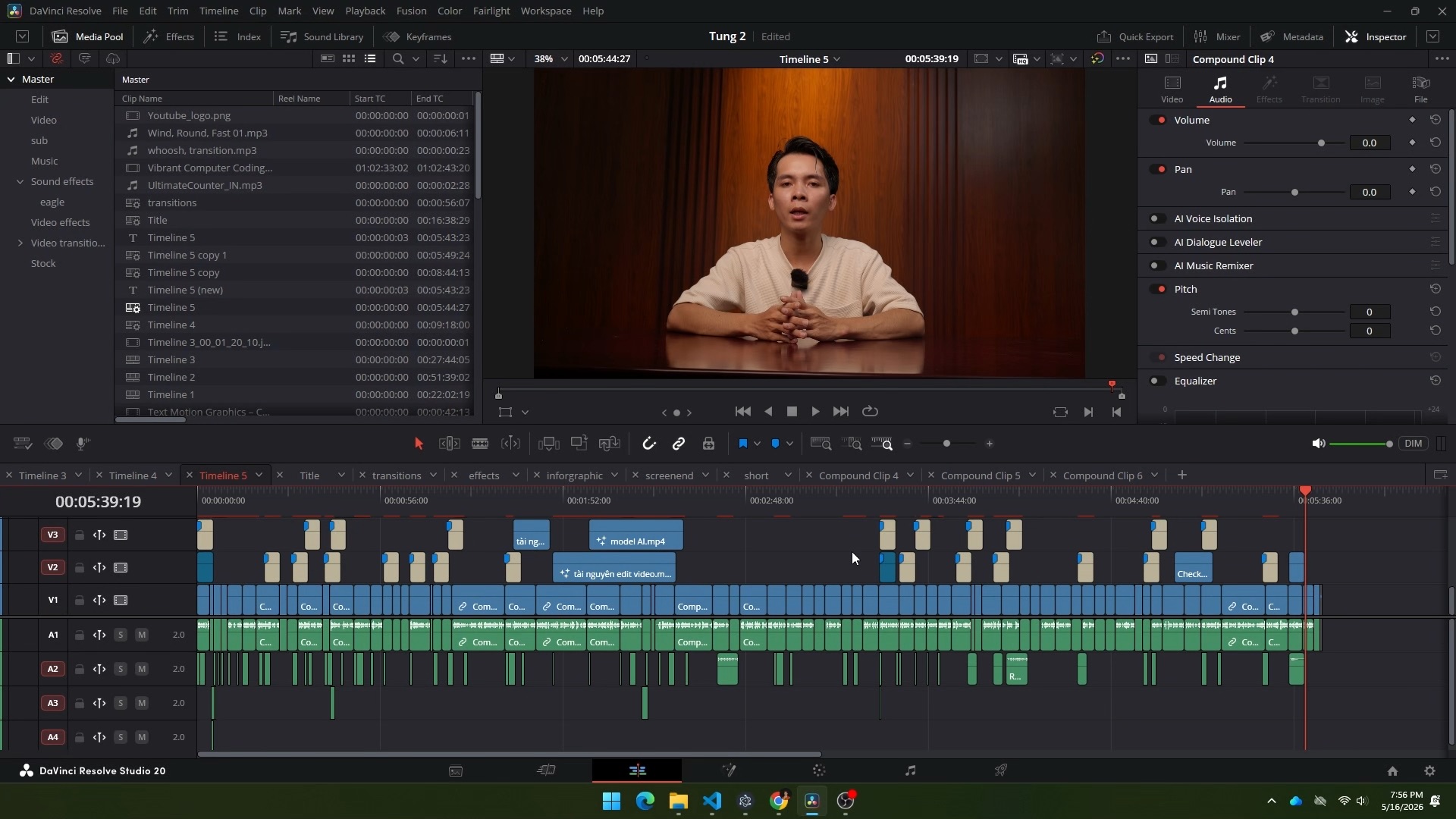 Agent edit video bạn đang xem